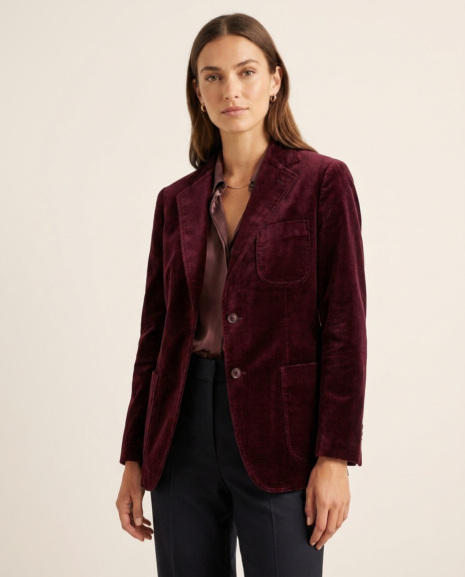 Same blazer on a model